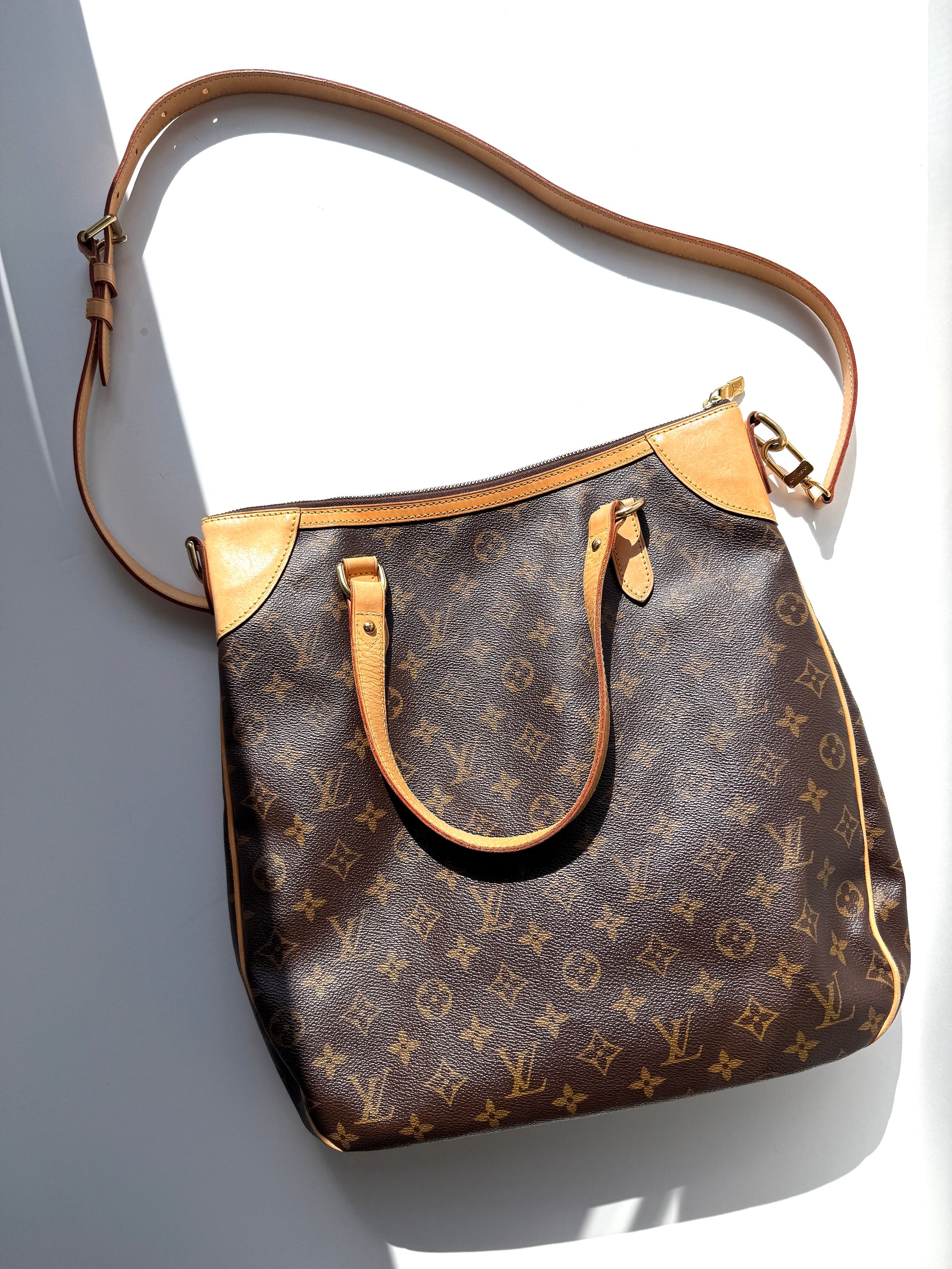 LOUIS VUITTON Odeon Monogram GM Tote Crossbody Bag