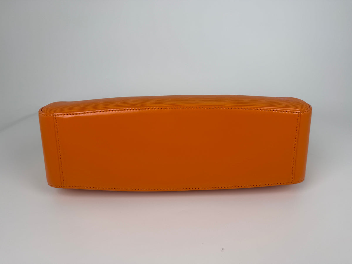 Louis Vuitton Jasmin LV Tangerine Epi Leather Satchel Bag