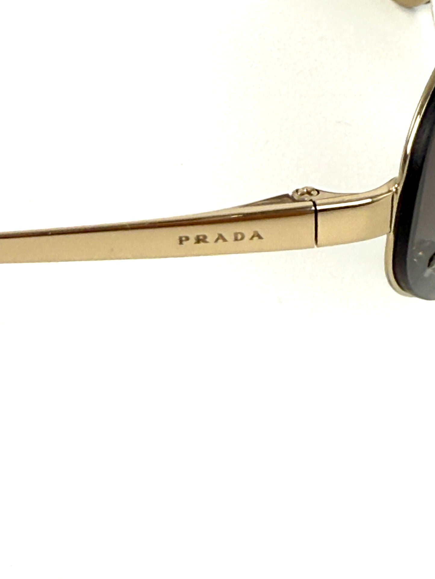 PRADA Catwalk SPR 73V Gold Shield Gradient Sunglasses