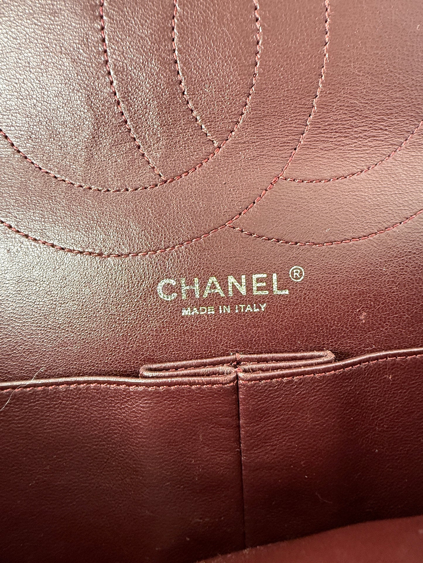 CHANEL Black Reissue 2.55 Quilted 227 Aged Calfskin Leather Shoulder Crossbody Bag