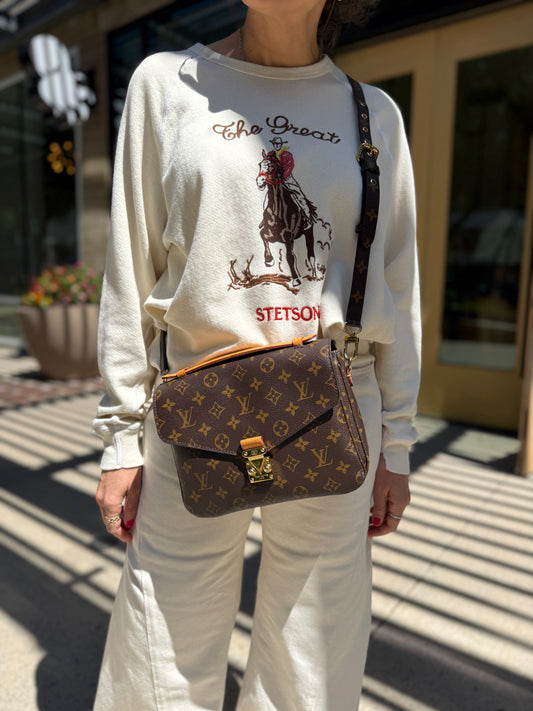 Louis Vuitton Pochette Metis Monogram Top Handle Crossbody Bag