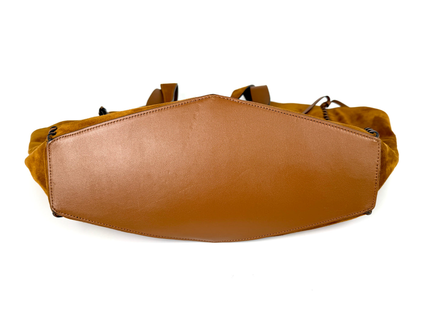 Isabel Marant Tampa Braided Leather Trim Brown Suede 2025 Tote Shoulder Bag