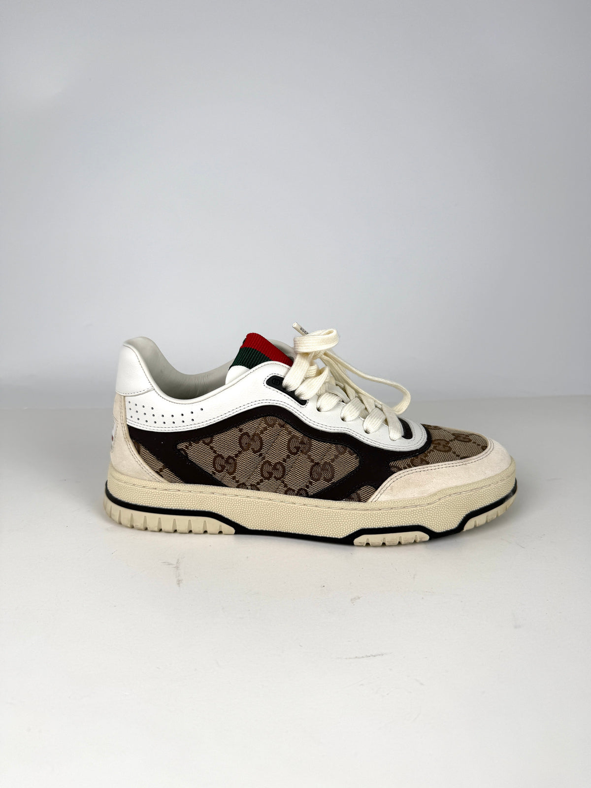 GUCCI Re-Web Canvas GG Monogram Sneakers 38.5, 8.5