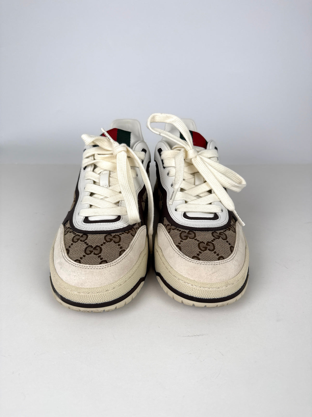 GUCCI Re-Web Canvas GG Monogram Sneakers 38.5, 8.5