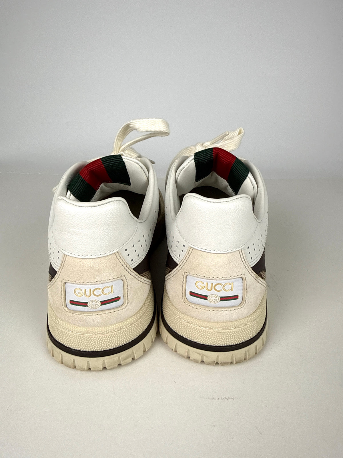 GUCCI Re-Web Canvas GG Monogram Sneakers 38.5, 8.5