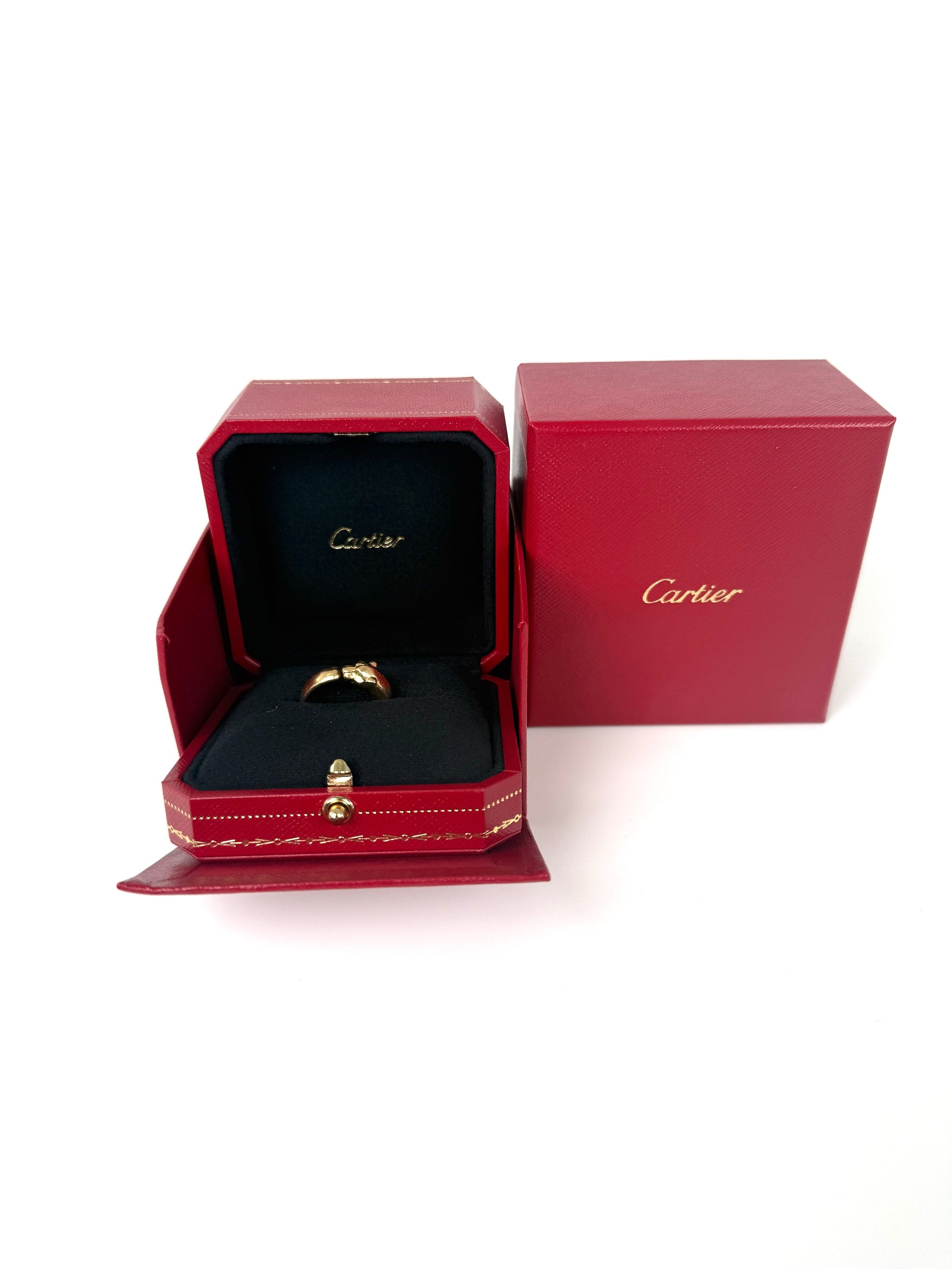 Cartier Small Panthere De Cartier 18k Yellow Gold Ring 51