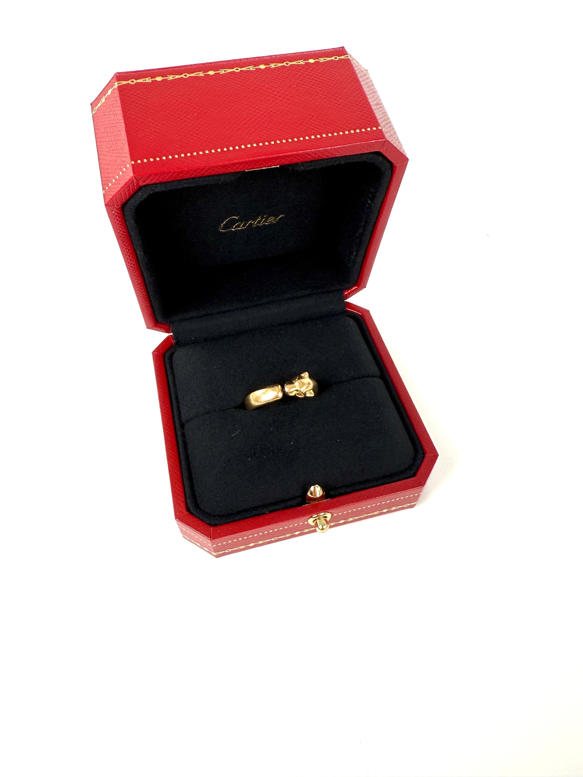 Cartier Small Panthere De Cartier 18k Yellow Gold Ring 51