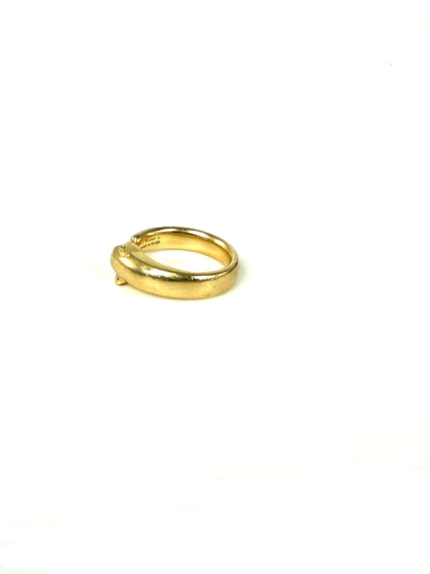 Cartier Small Panthere De Cartier 18k Yellow Gold Ring 51