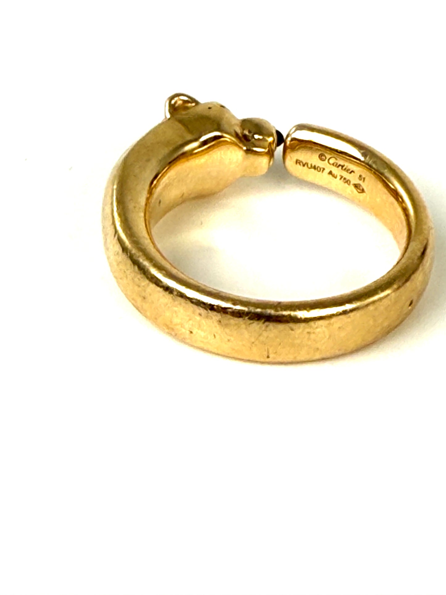 Cartier Small Panthere De Cartier 18k Yellow Gold Ring 51