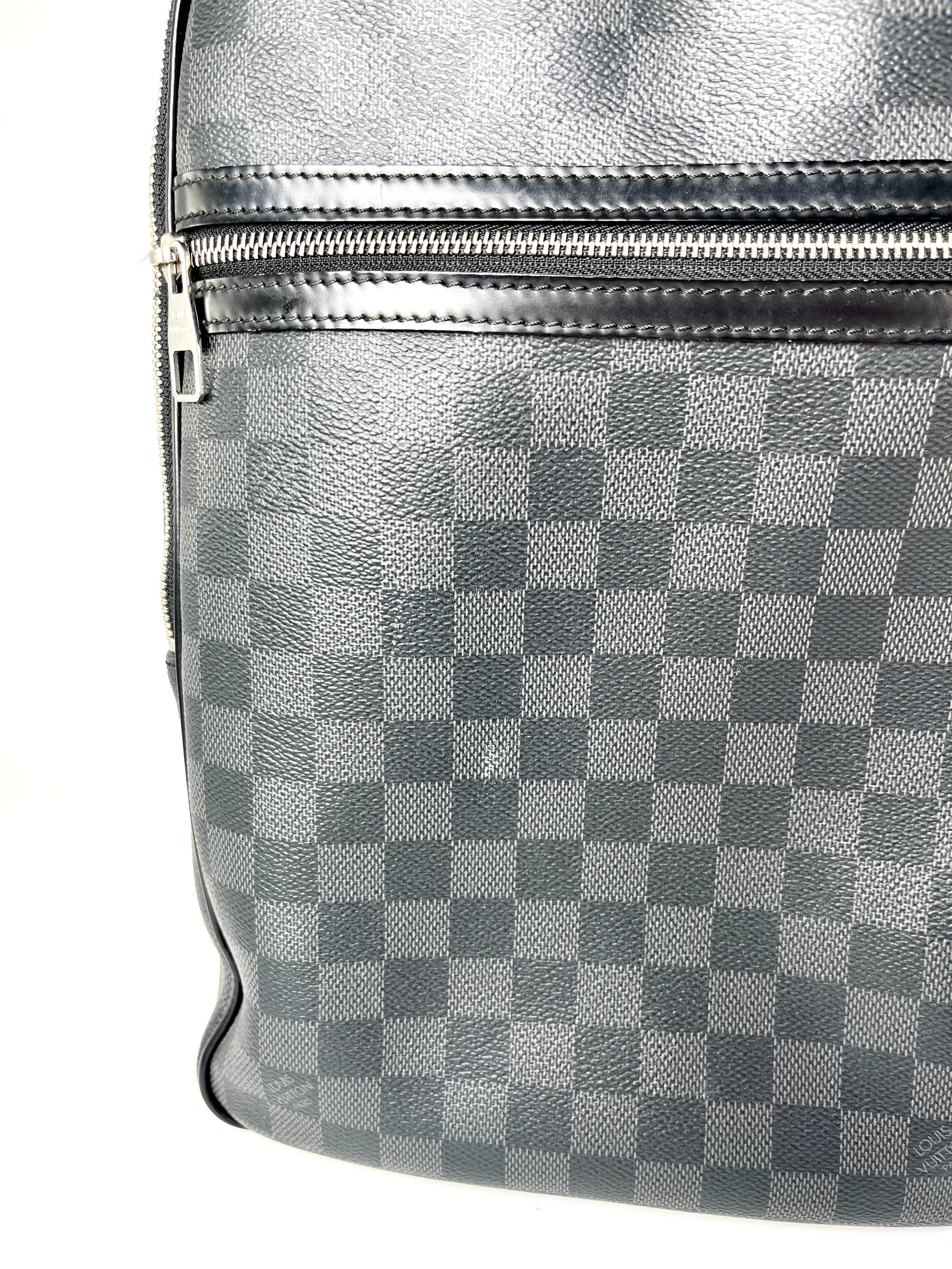 buy louis vuitton damier backpack LOUIS VUITTON Michael Damier Graphite Black Backpack – Fashion Reloved