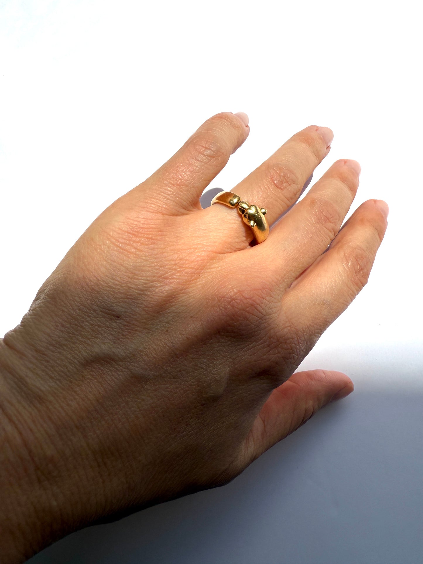 Cartier Small Panthere De Cartier 18k Yellow Gold Ring 51