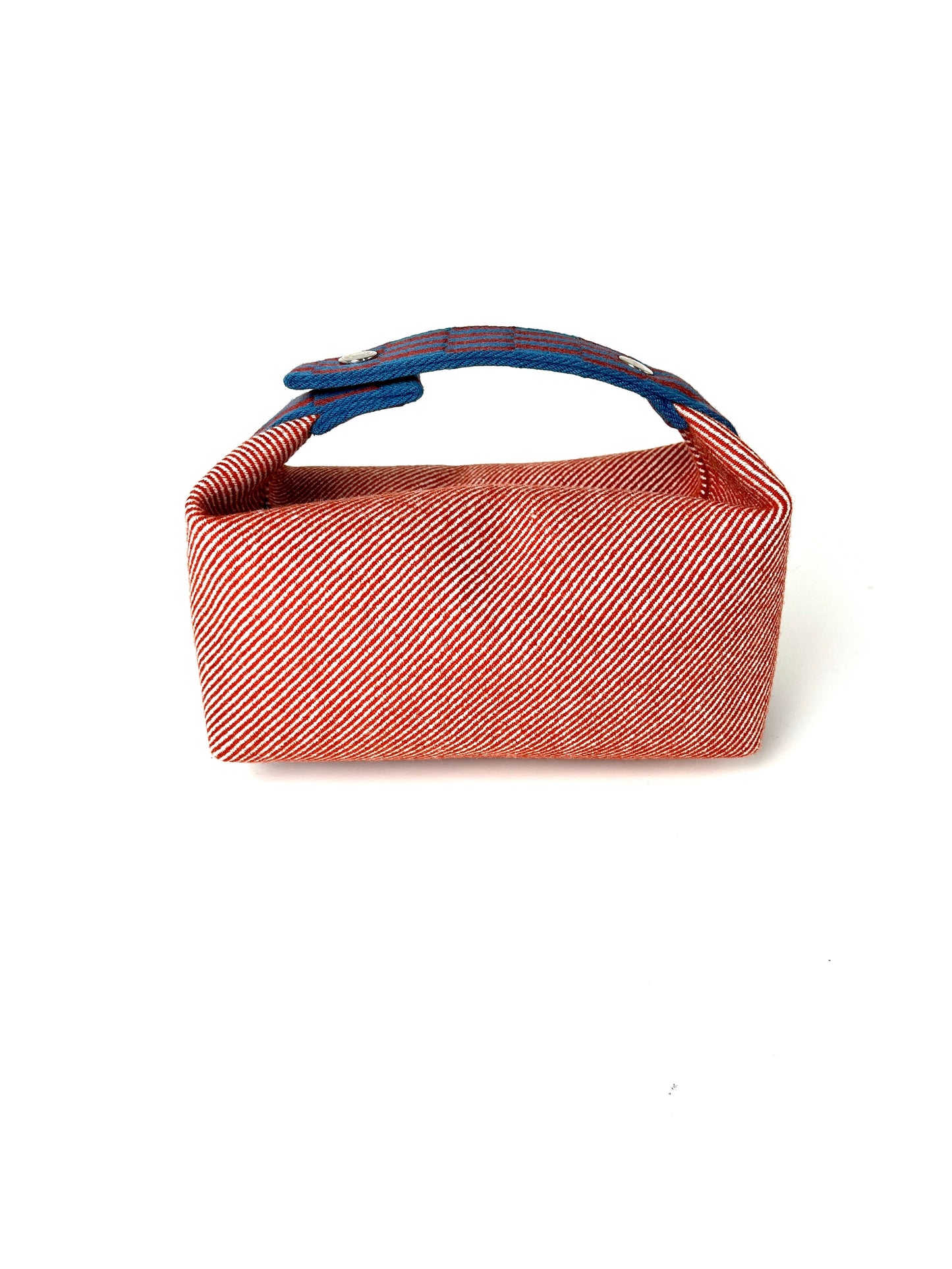 HERMES Bride-A-Brac H Natte Wool PM Tomette Red Blue Pouch Toiletry Bag Consignment store near me