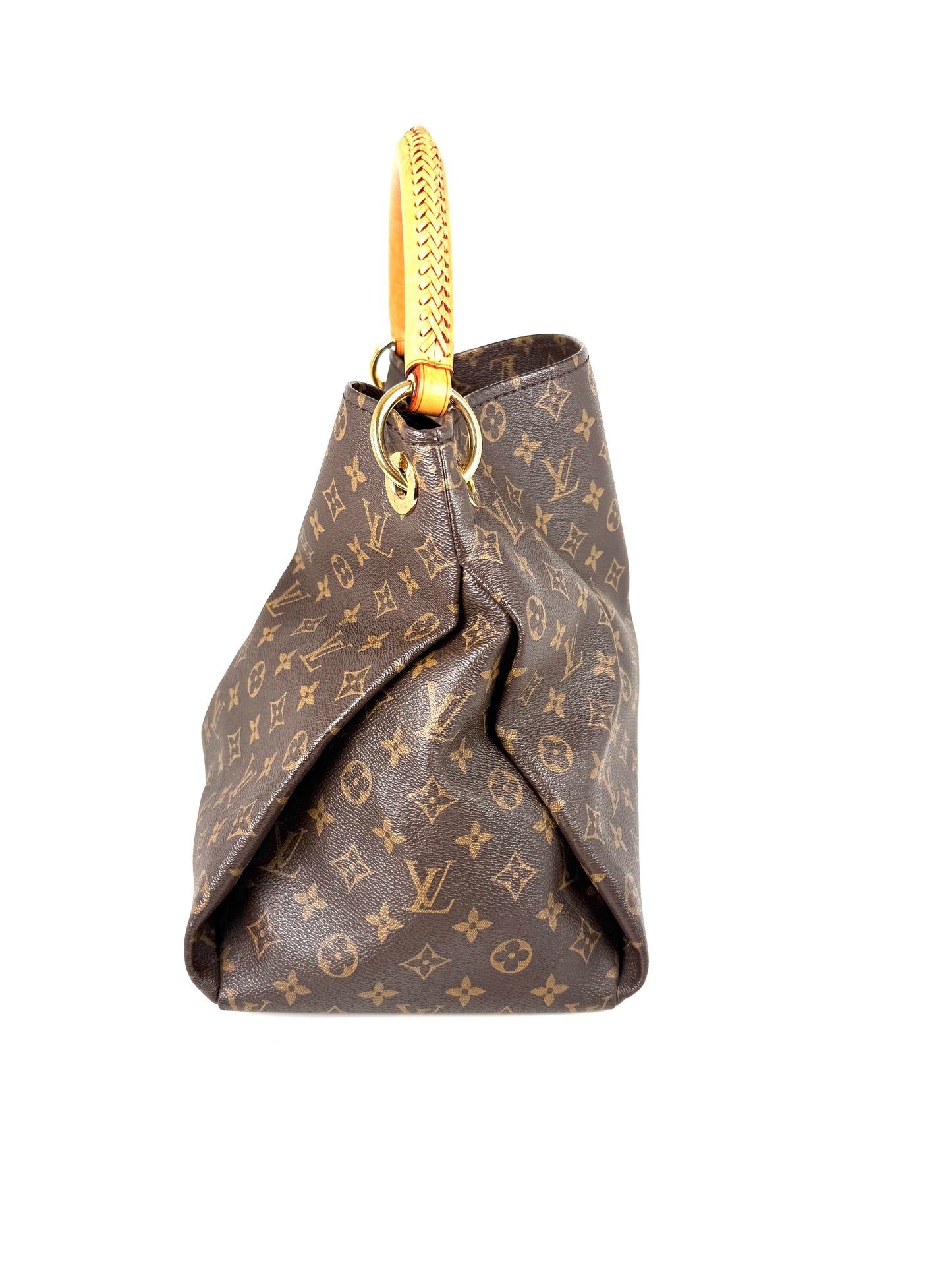 LOUIS VUITTON Artsy MM Monogram Canvas Brown Tote Shoulder Bag