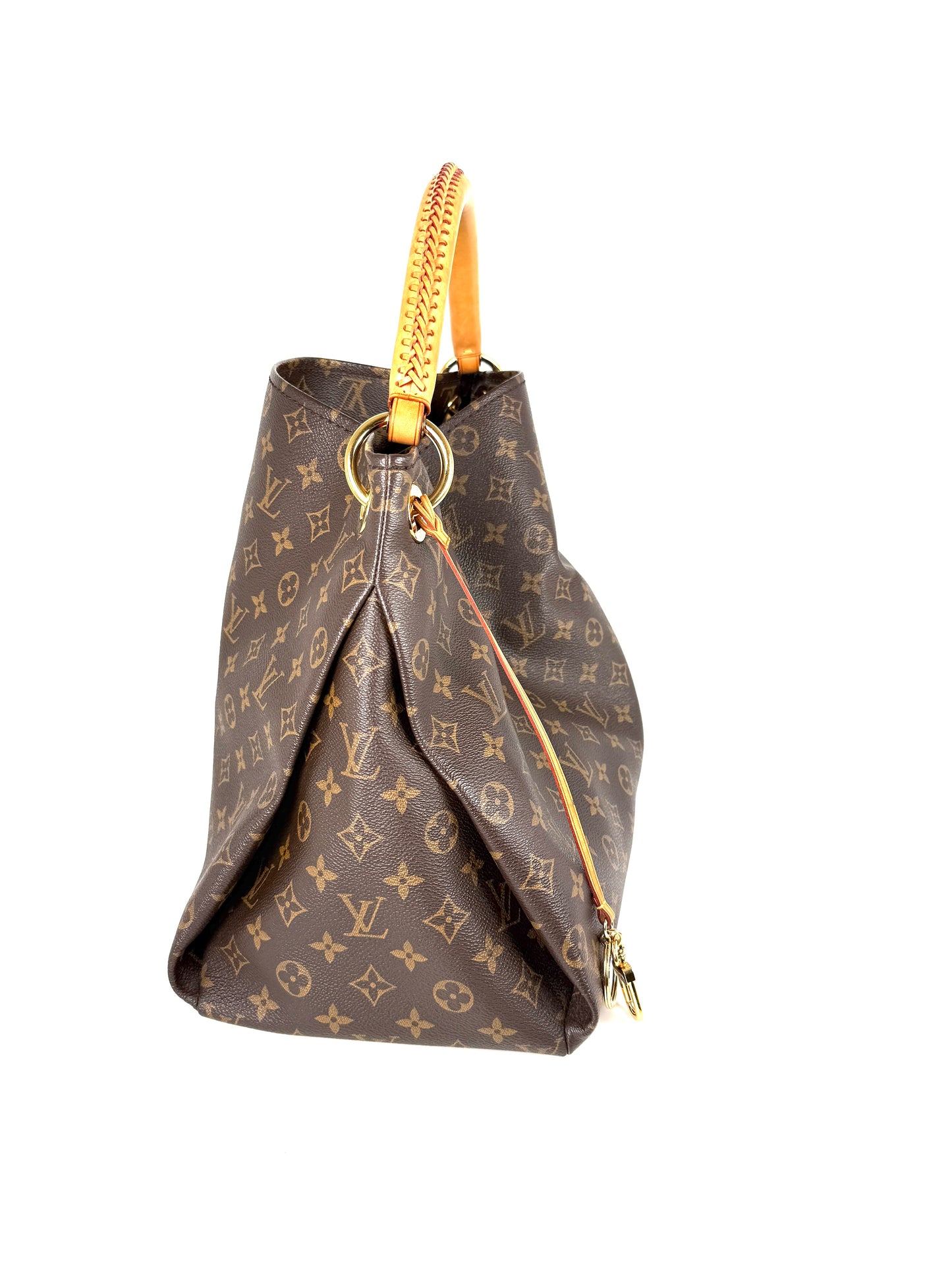 LOUIS VUITTON Artsy MM Monogram Canvas Brown Tote Shoulder Bag