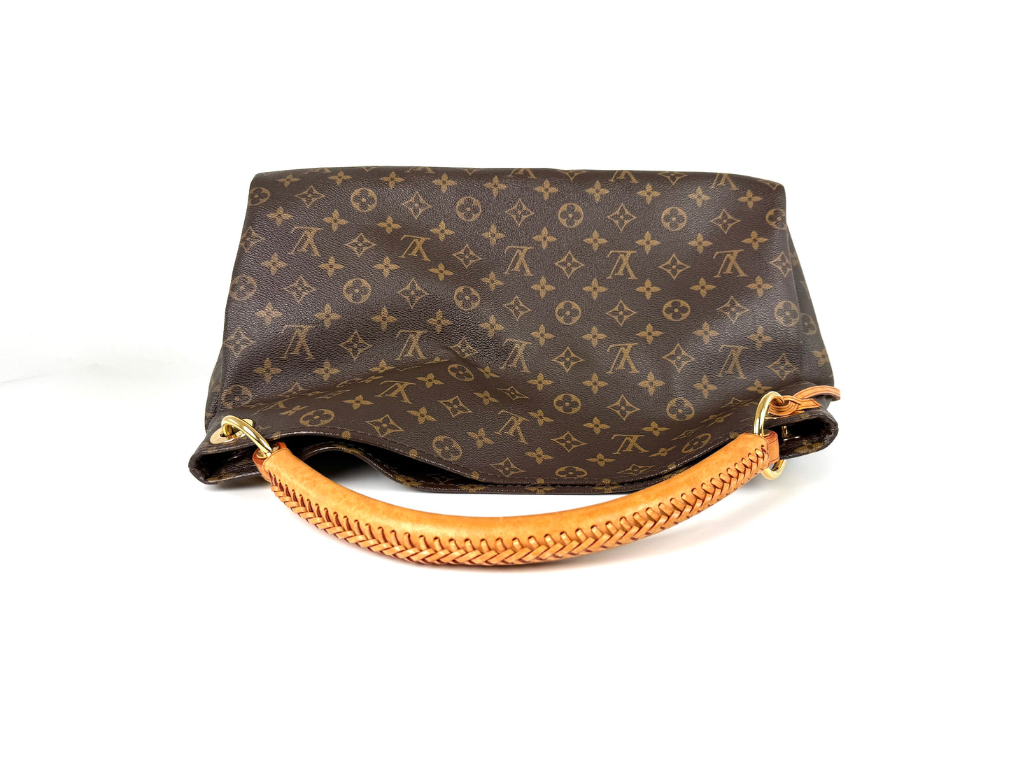 LOUIS VUITTON Artsy MM Monogram Canvas Brown Tote Shoulder Bag