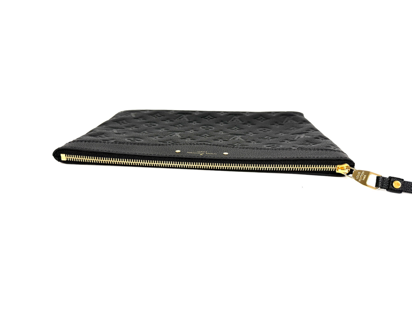 Louis Vuitton Empreinte Daily Zip Pouch Black Leather