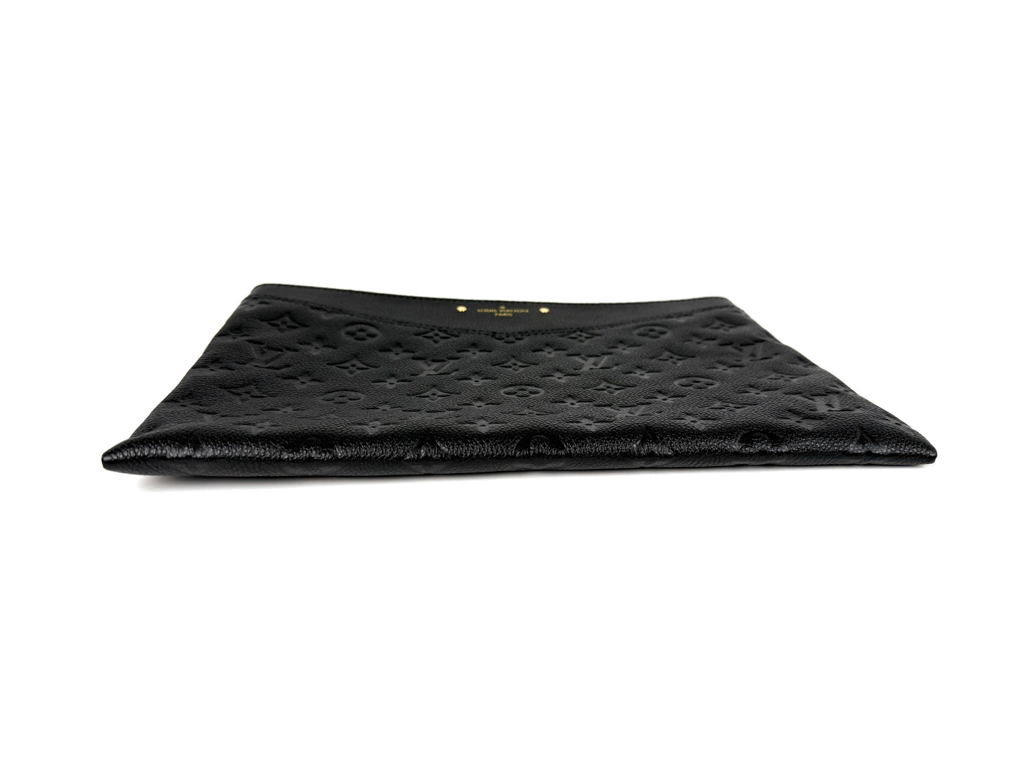 Louis Vuitton Empreinte Daily Zip Pouch Black Leather