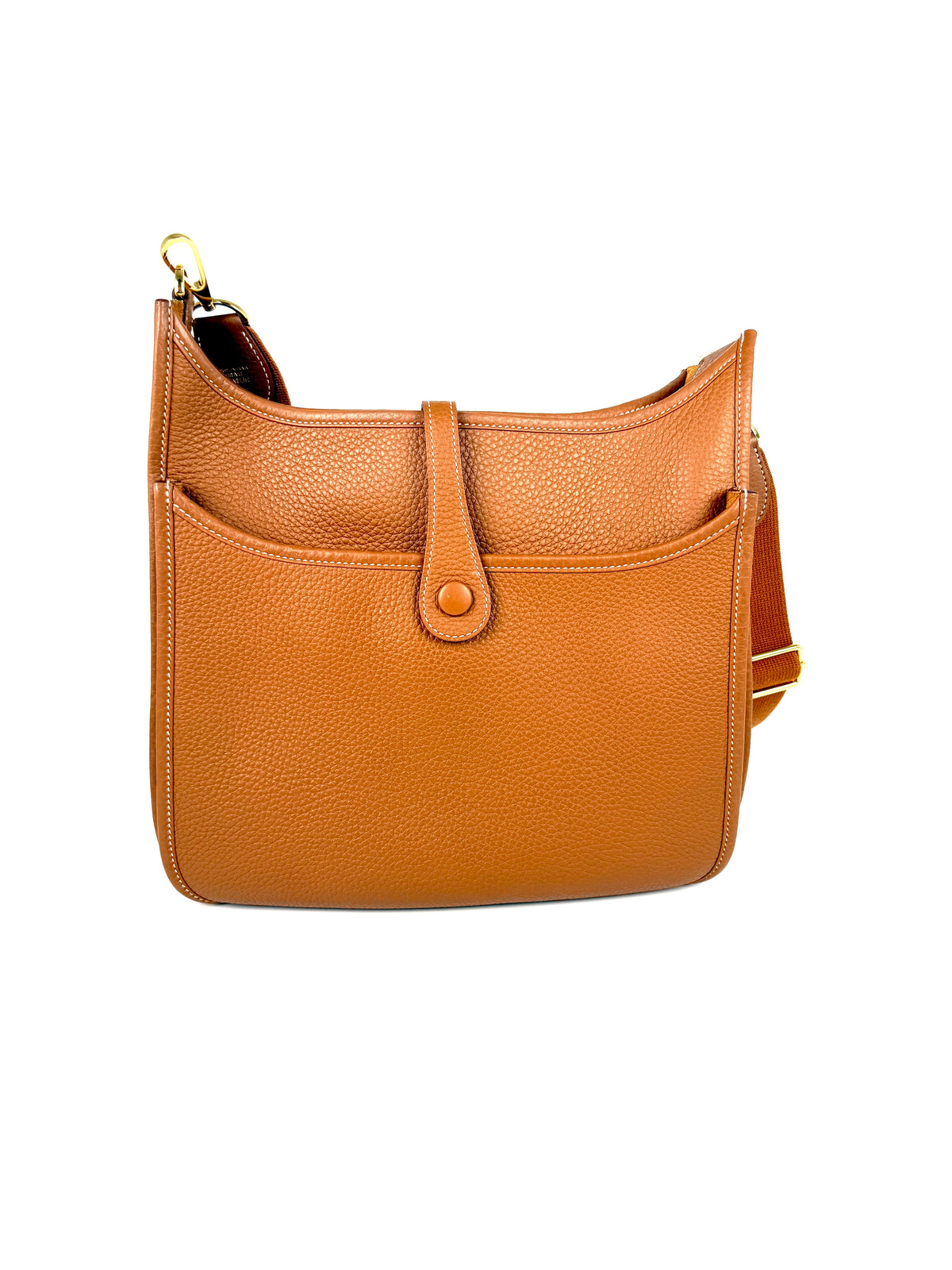 HERMES 29 Taurillon Clemence Evelyne III PM Gold on Gold Hardware 2025 Crossbody Bag
