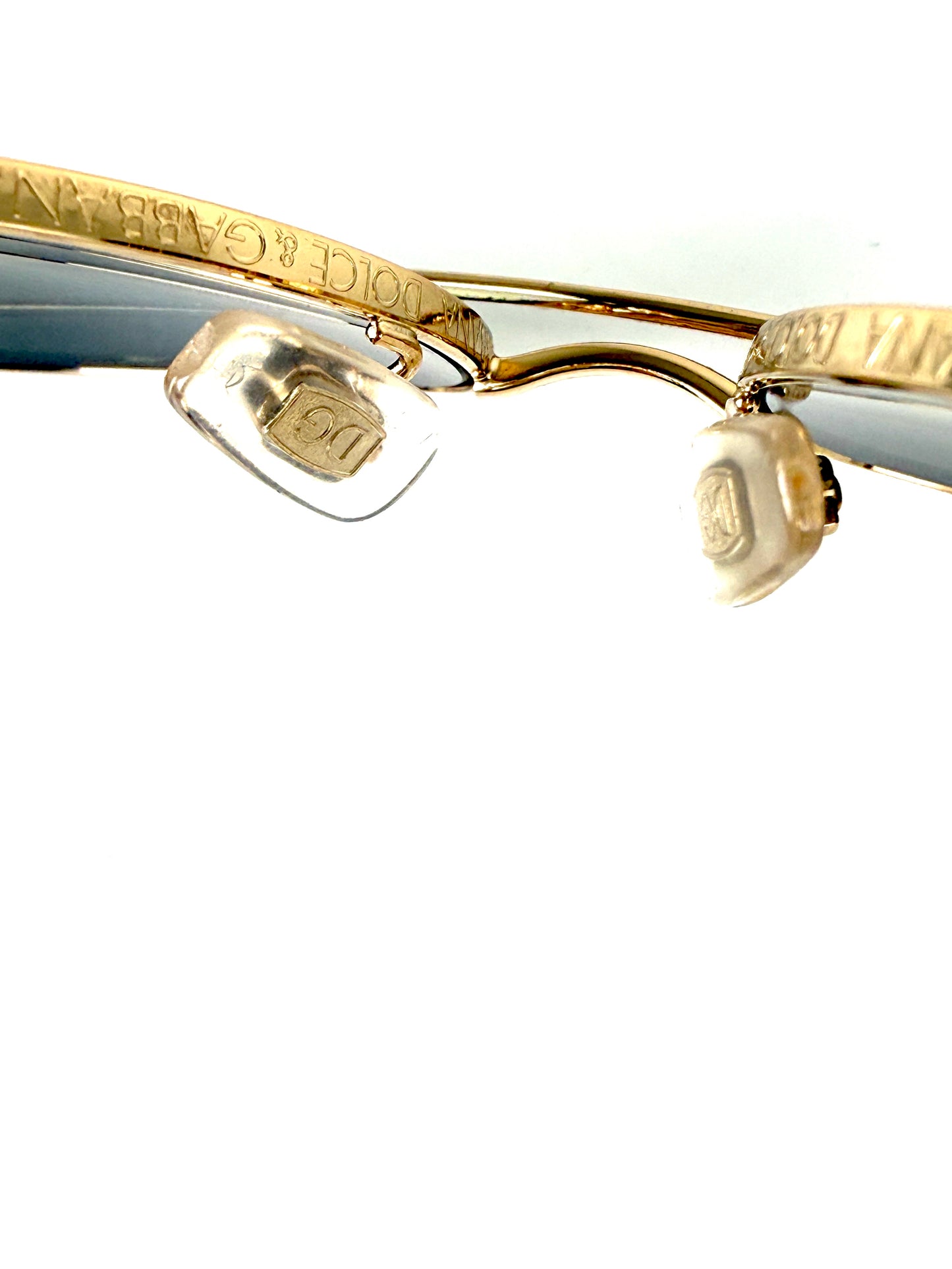Dolce & Gabbana Metal Leopard Print Lens Gold Frame Aviator Sunglasses