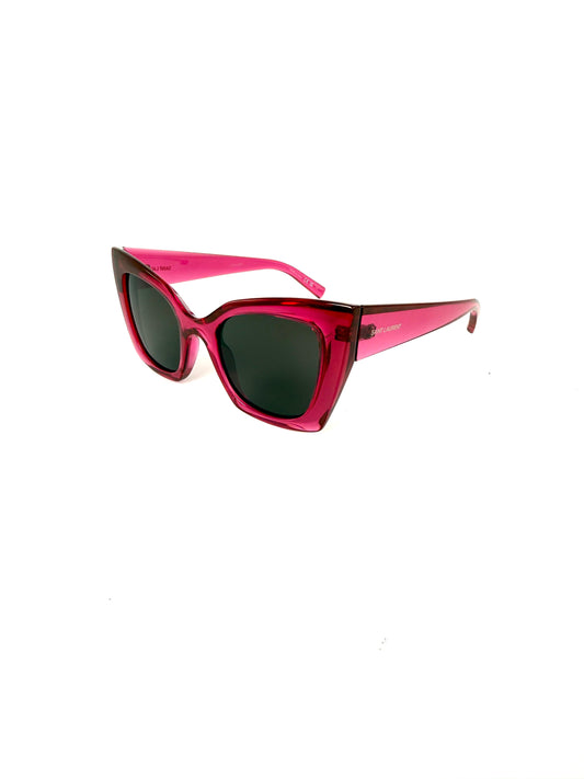 Saint Laurent SL 552 Pink Acetate Cat Eye Sunglasses