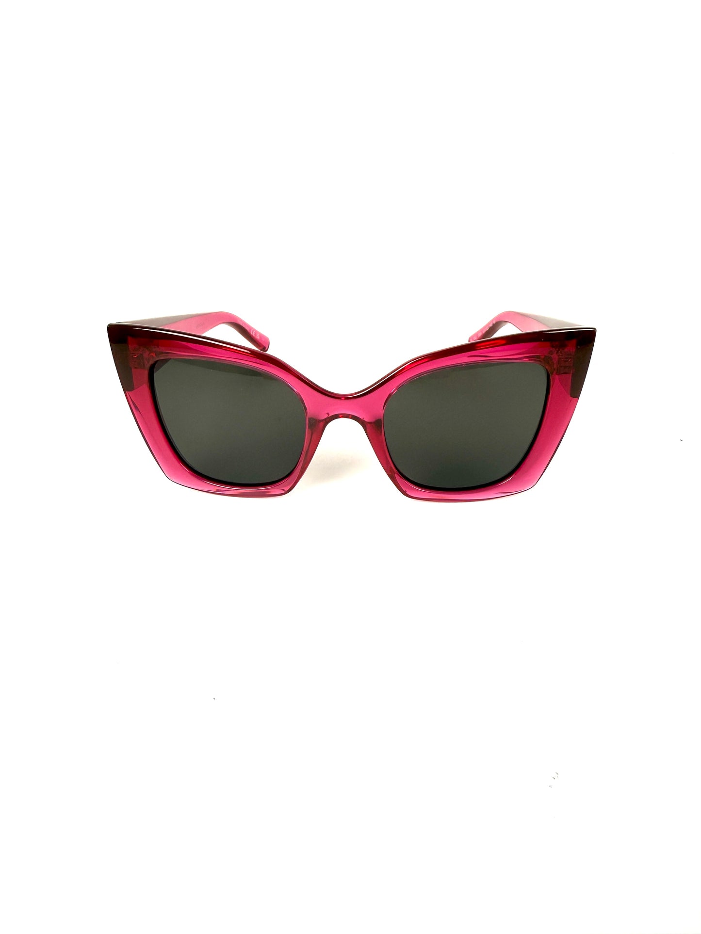 Saint Laurent SL 552 Pink Acetate Cat Eye Sunglasses