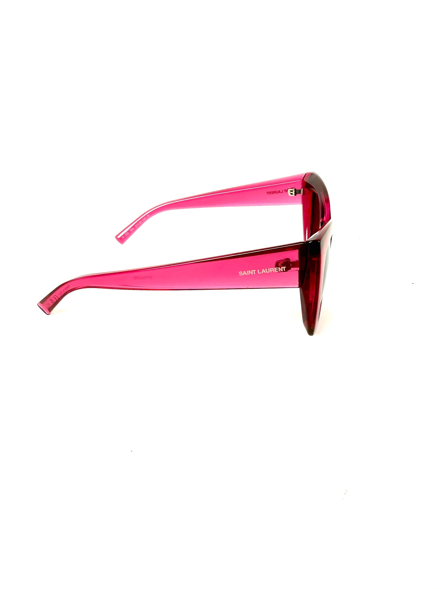 Saint Laurent SL 552 Pink Acetate Cat Eye Sunglasses