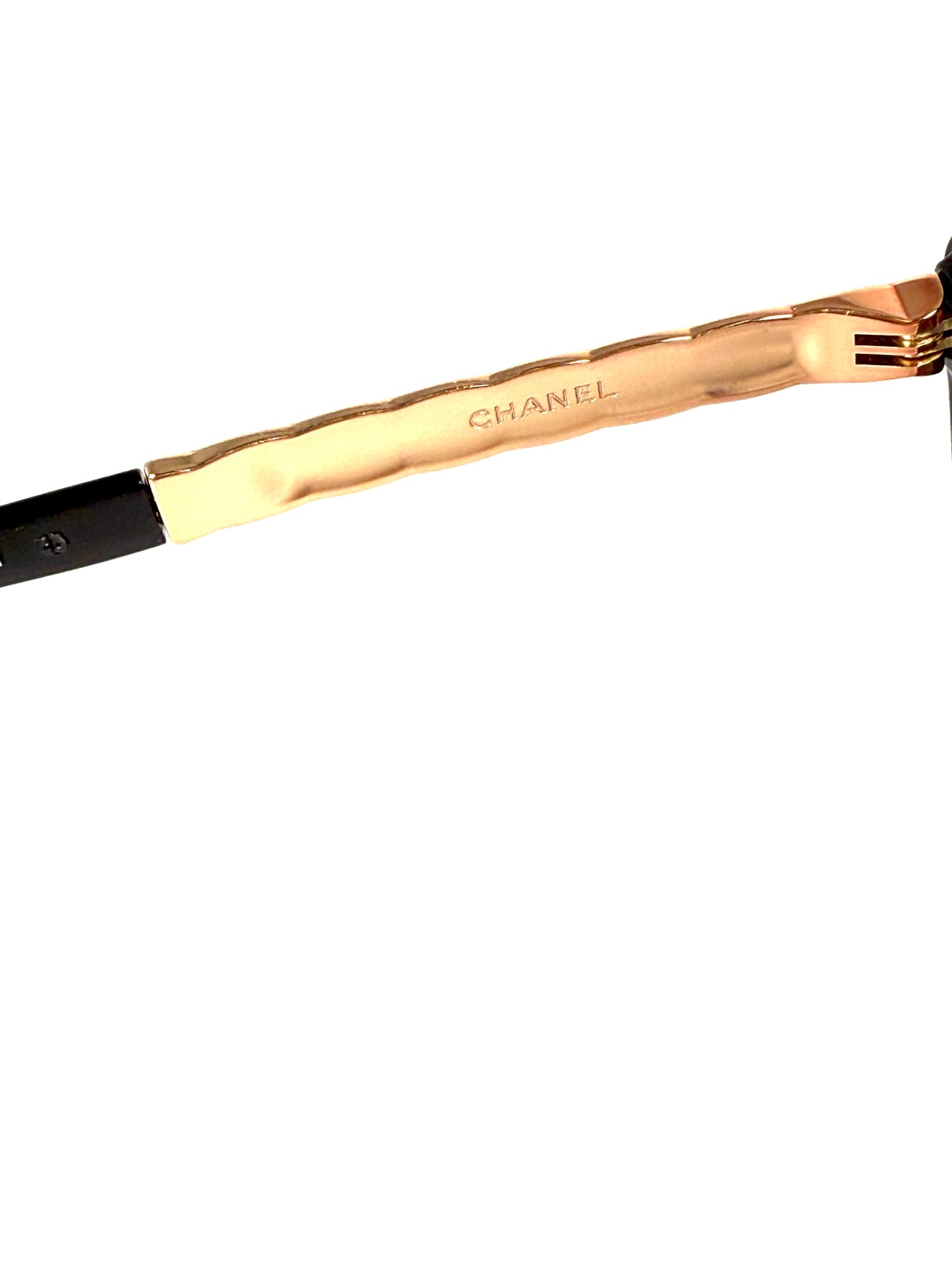 CHANEL 5368 Rose Gold Mirror Metal Acetate Cat Eye Sunglasses