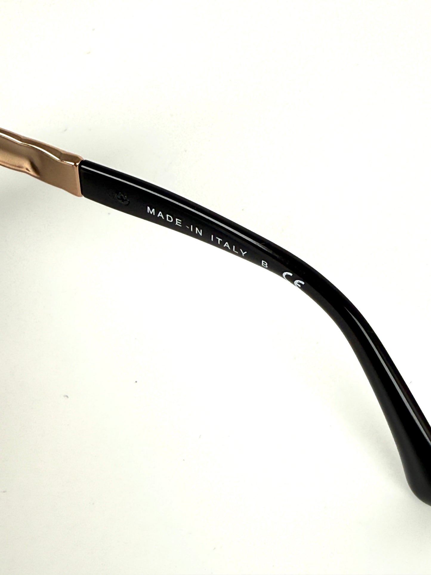 CHANEL 5368 Rose Gold Mirror Metal Acetate Cat Eye Sunglasses
