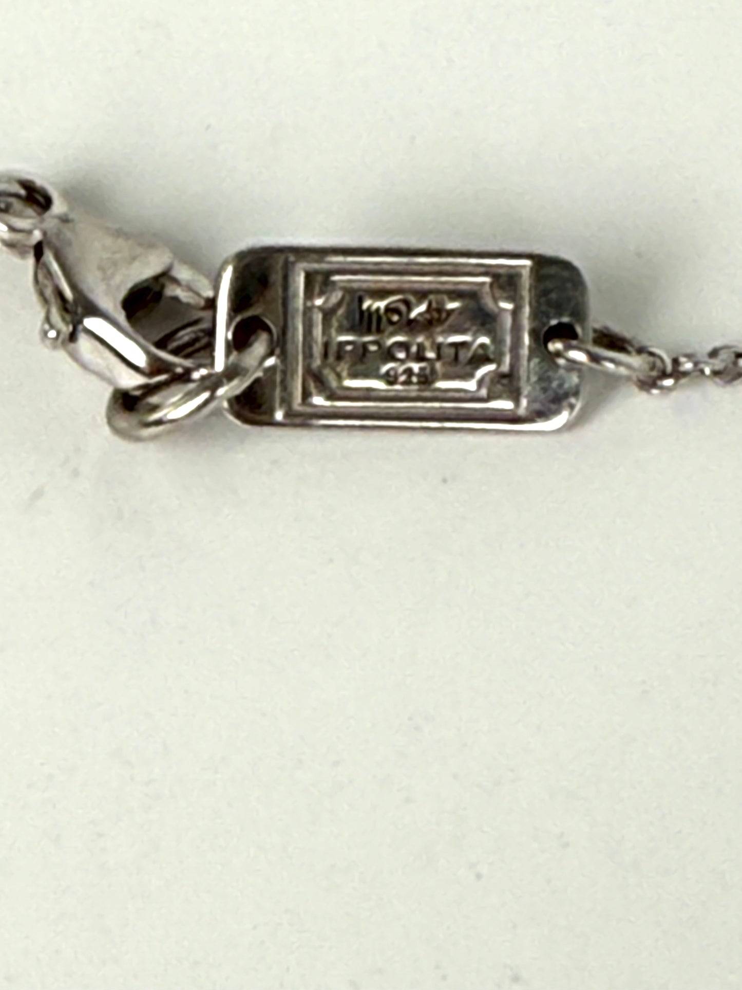 Ippolita Sterling Silver Rain Diamond Clear Quartz Long Station Necklace