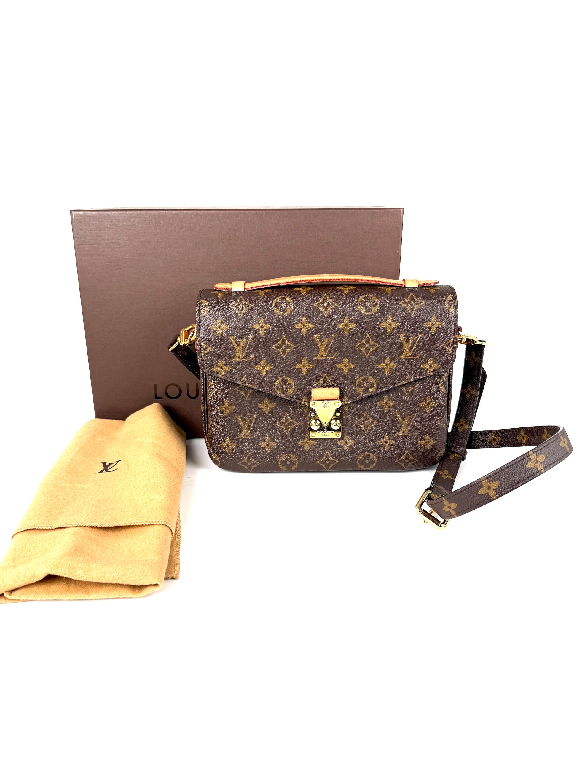 Louis Vuitton Pochette Metis Monogram Top Handle Crossbody Bag