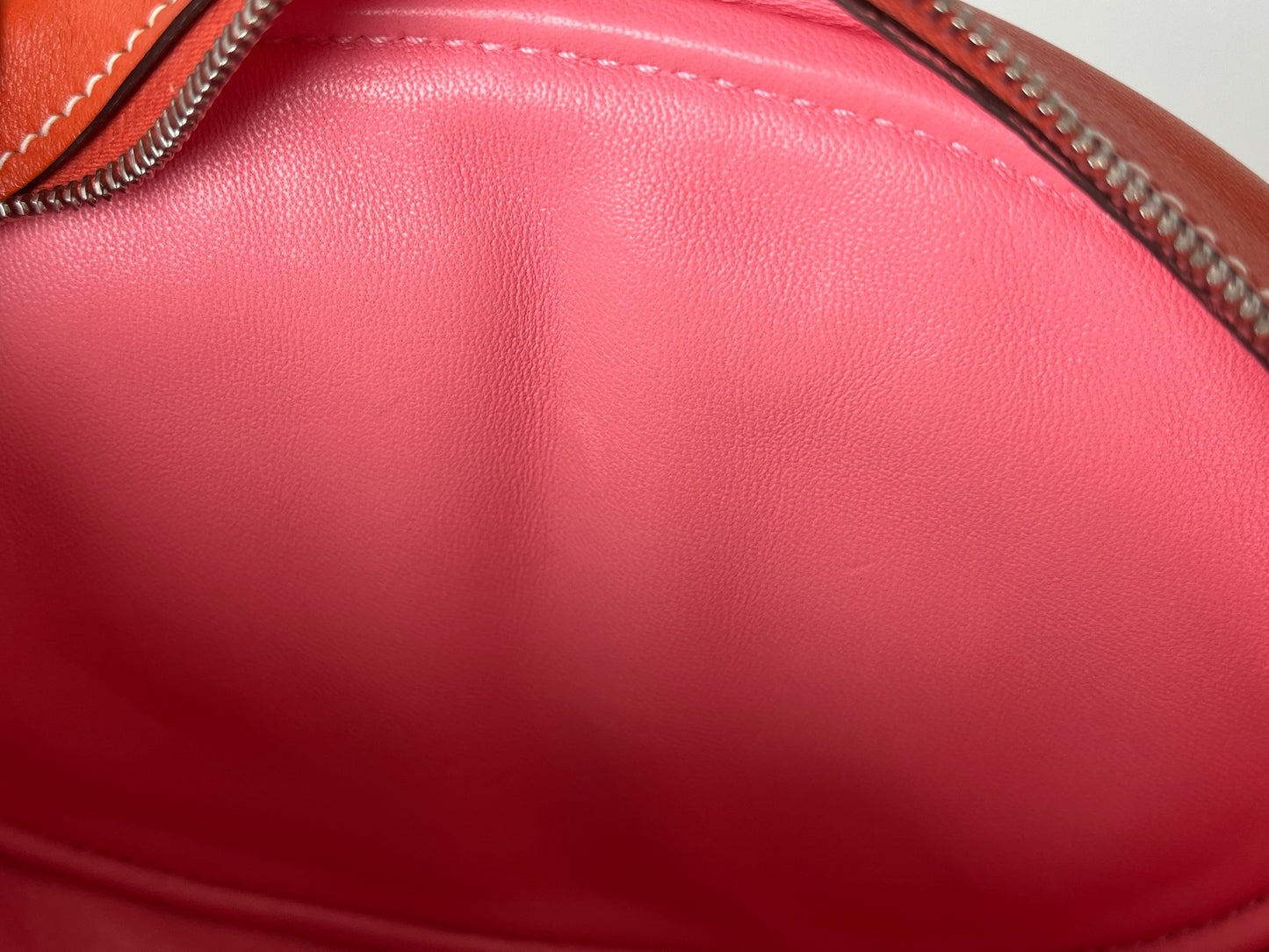 HERMES Brique Pink Swift Leather In The Loop Waist Belt Bum Bag