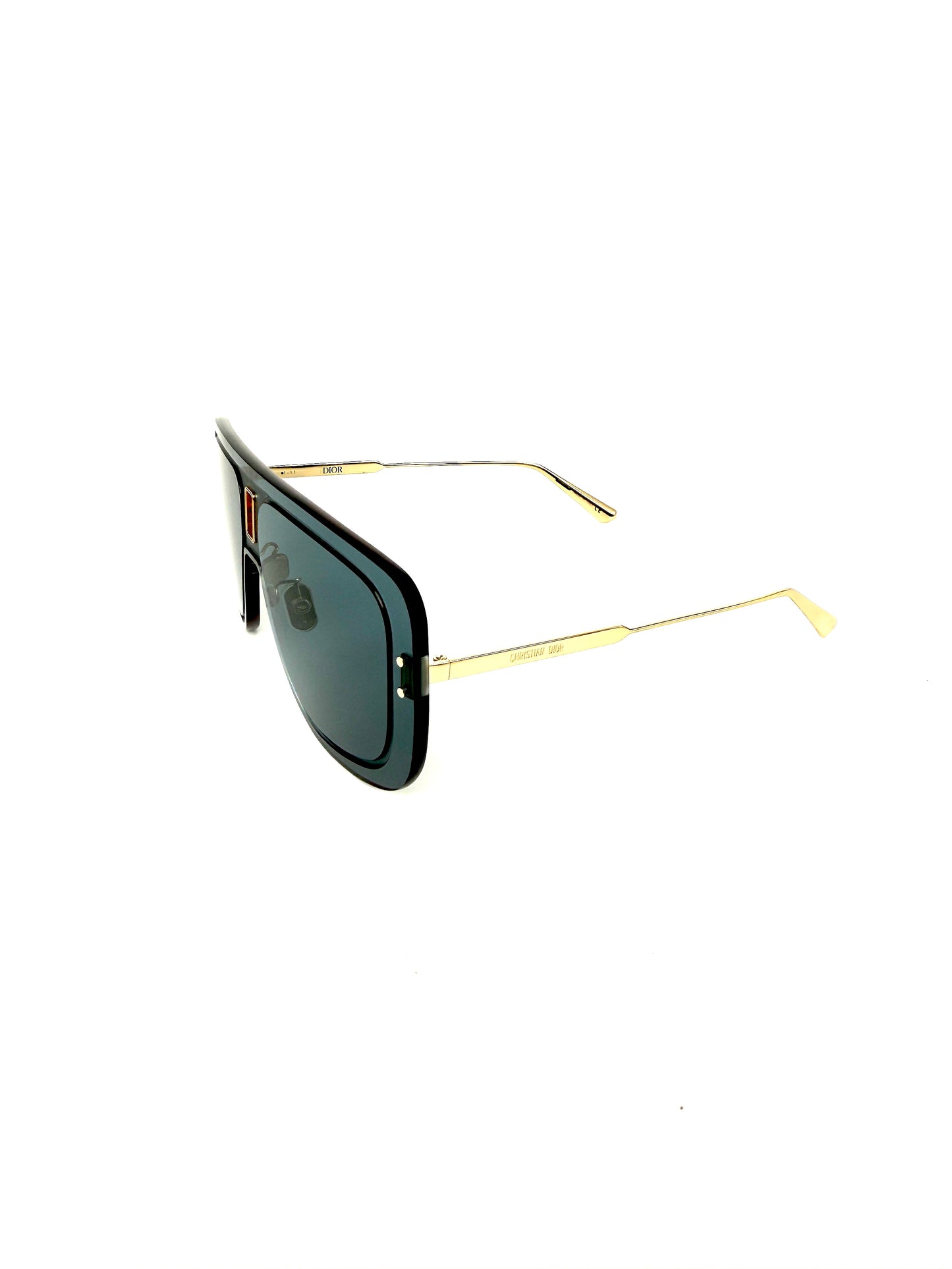 Christian Dior UltraDior MU Blue Gold Shield B0B0 Sunglasses