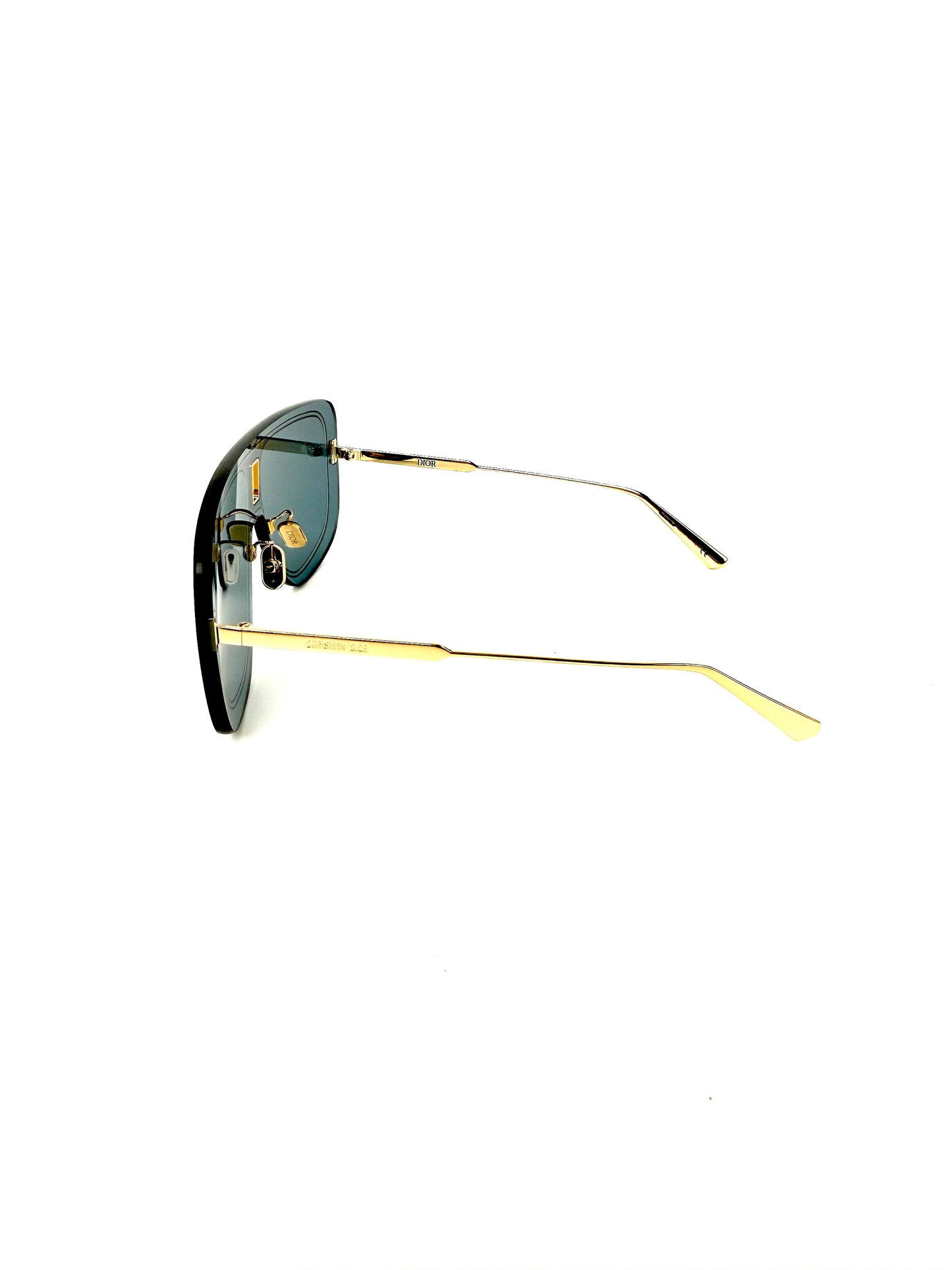 Christian Dior UltraDior MU Blue Gold Shield B0B0 Sunglasses