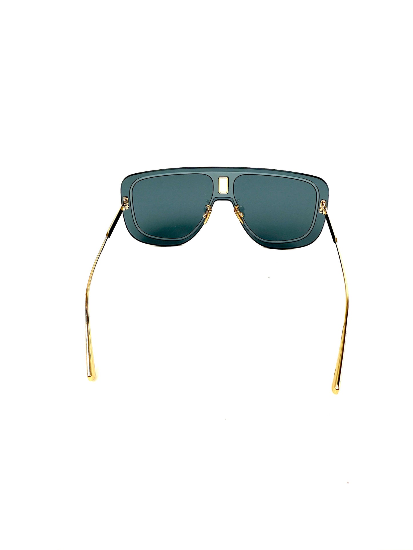 Christian Dior UltraDior MU Blue Gold Shield B0B0 Sunglasses