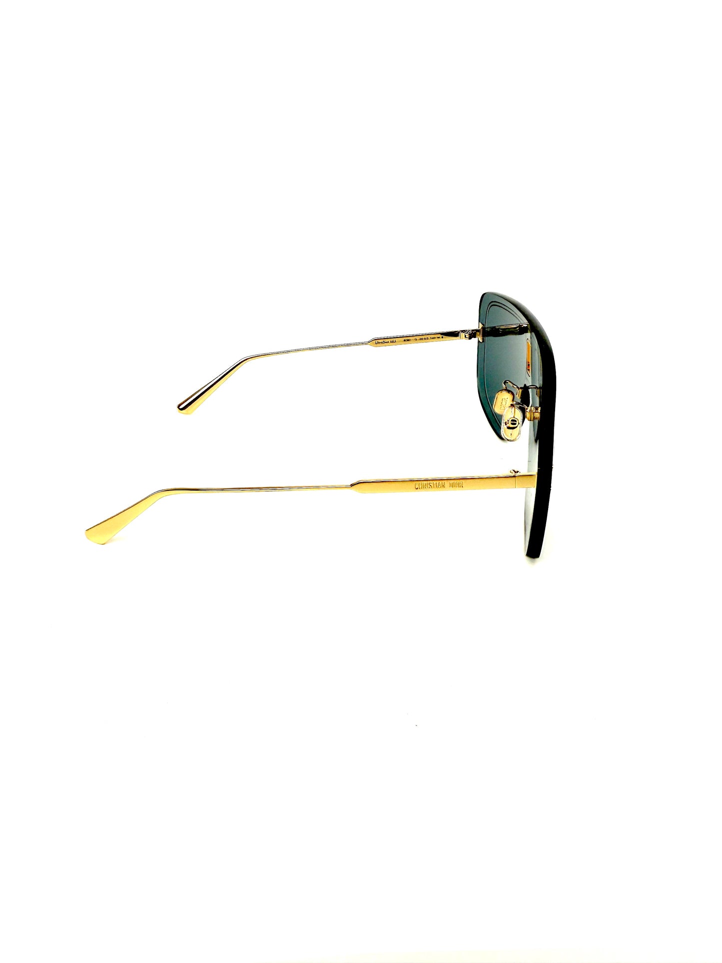 Christian Dior UltraDior MU Blue Gold Shield B0B0 Sunglasses