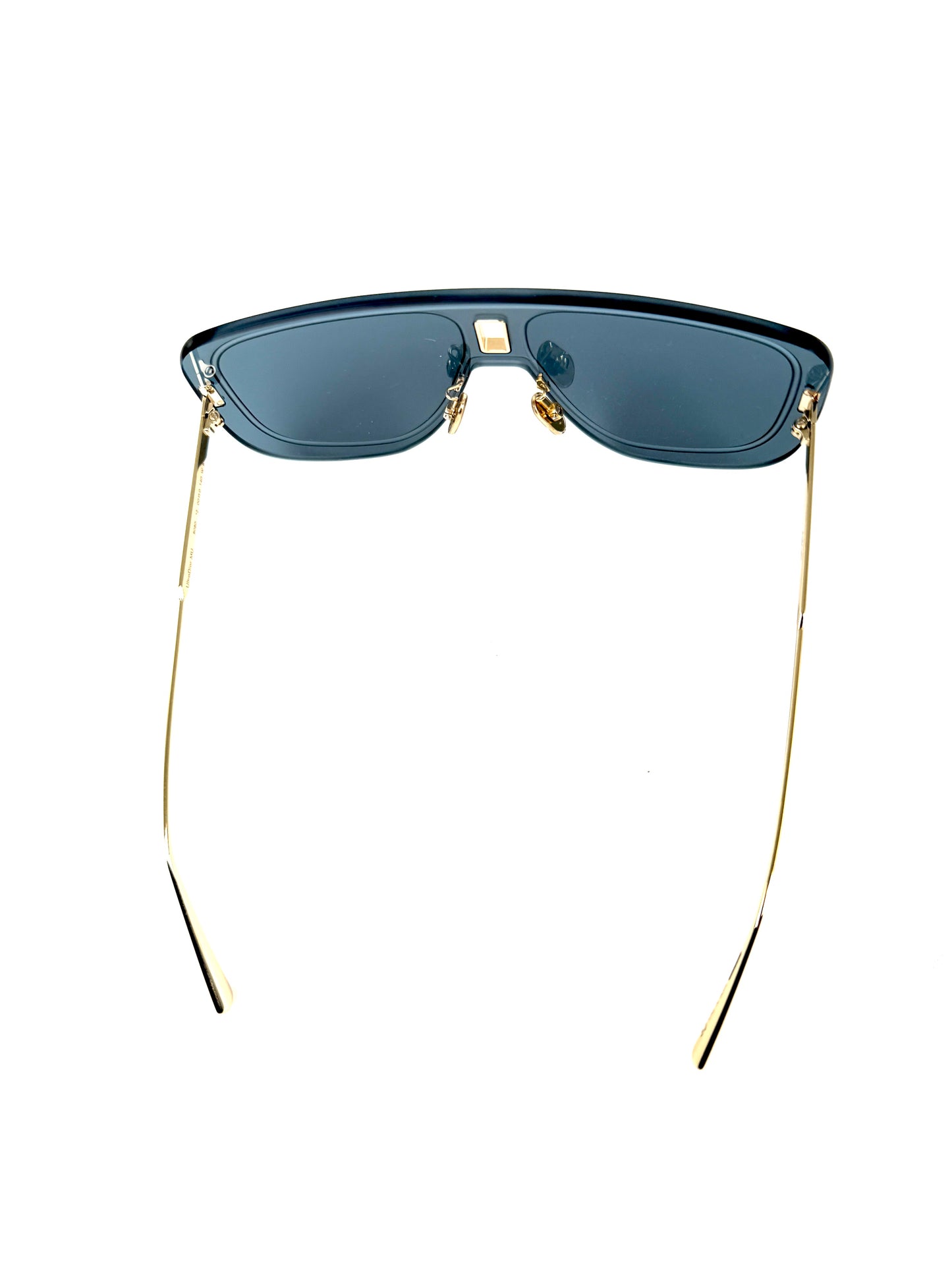 Christian Dior UltraDior MU Blue Gold Shield B0B0 Sunglasses