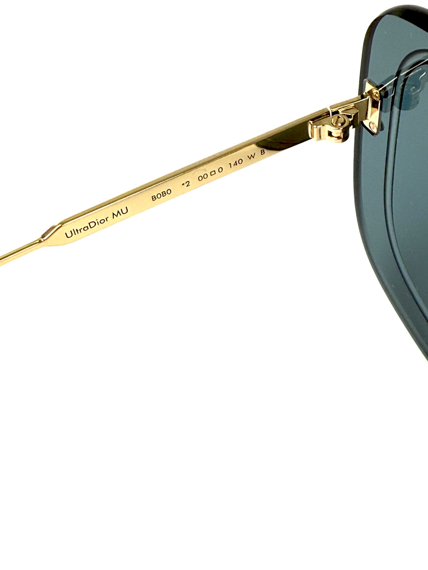 Christian Dior UltraDior MU Blue Gold Shield B0B0 Sunglasses