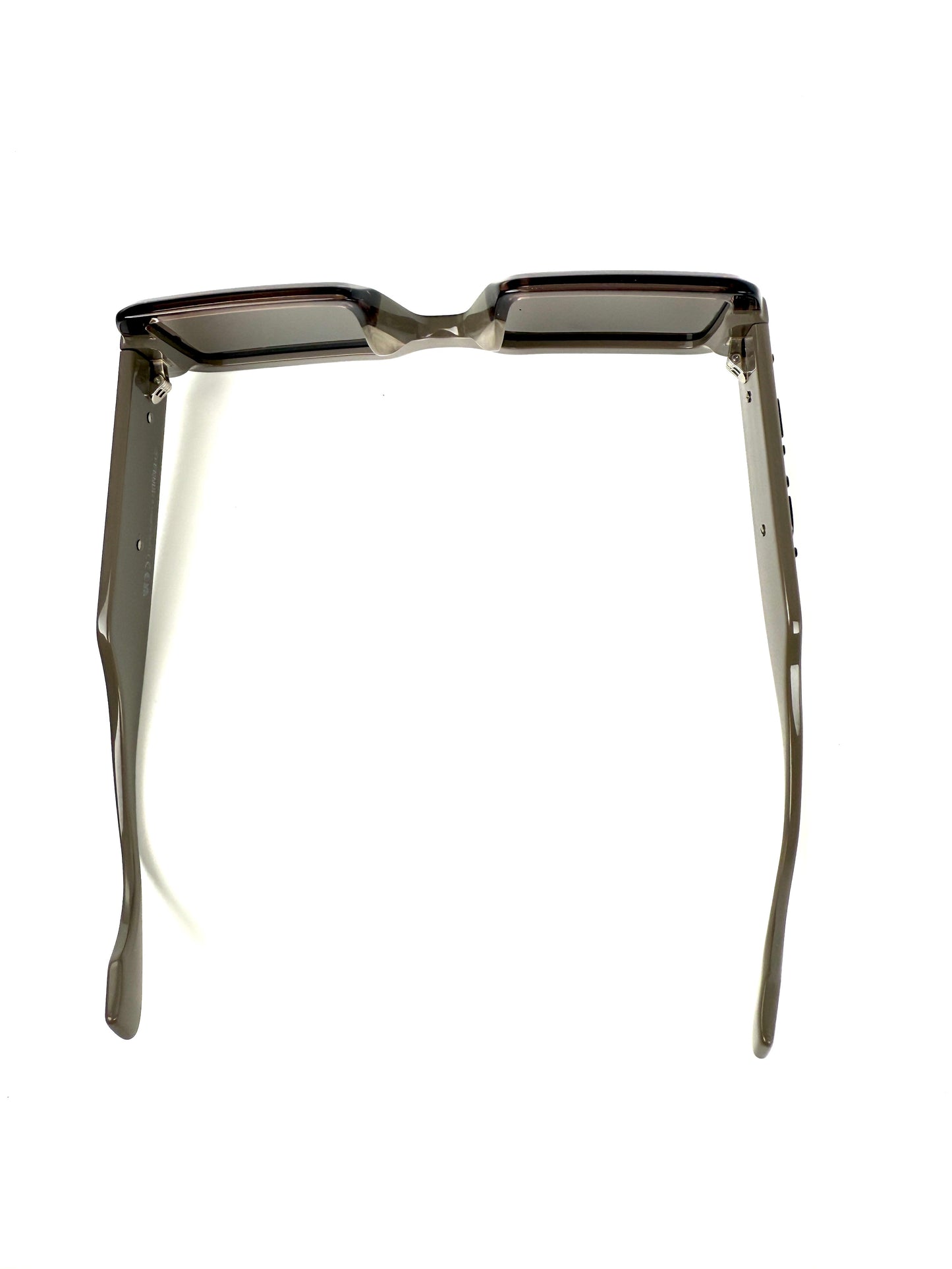 FENDI FE40073U Gray Blue Acetate Rectangular Sunglasses