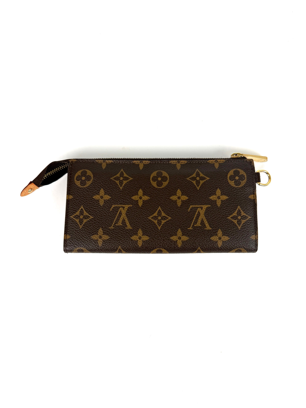 Louis Vuitton Astrid Monogram Brown Canvas Zip Wallet Wristlet