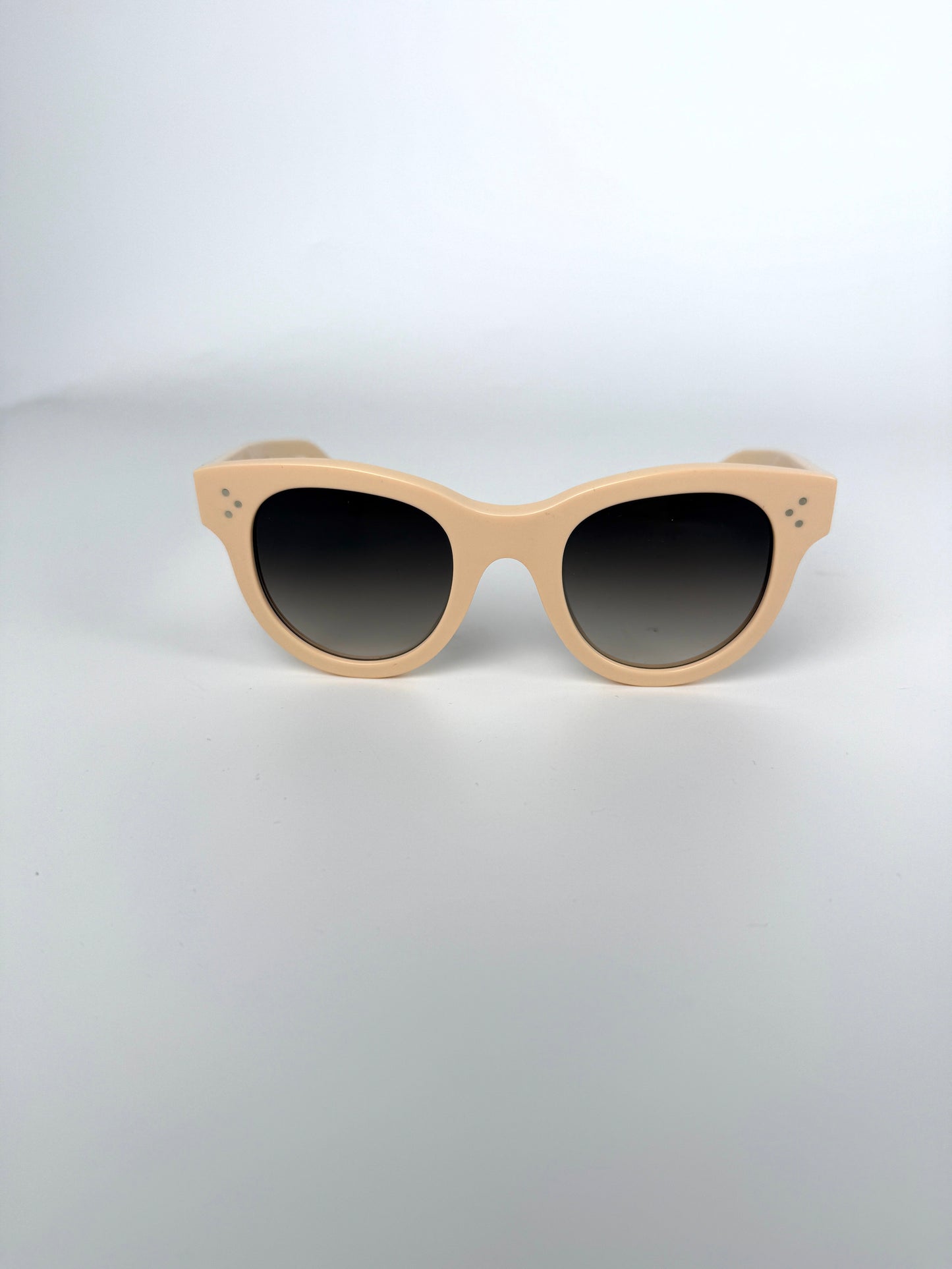 CELINE CL4003 Light Beige Acetate Classic Sunglasses
