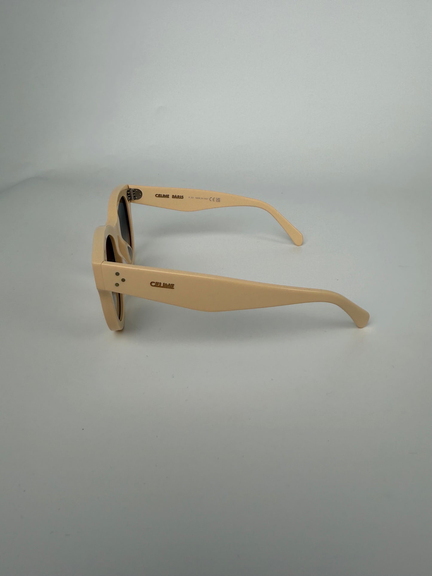 CELINE CL4003 Light Beige Acetate Classic Sunglasses