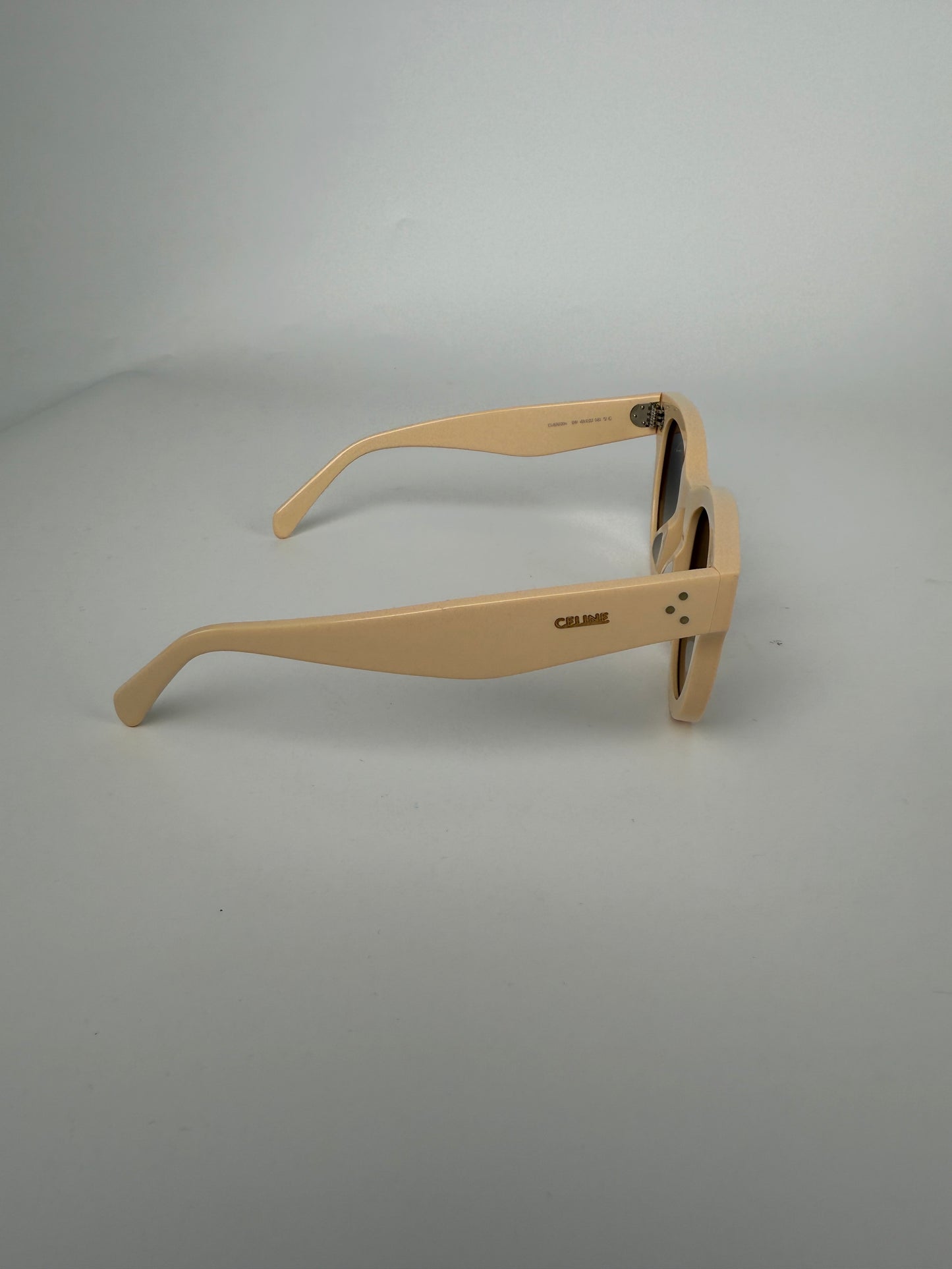 CELINE CL4003 Light Beige Acetate Classic Sunglasses