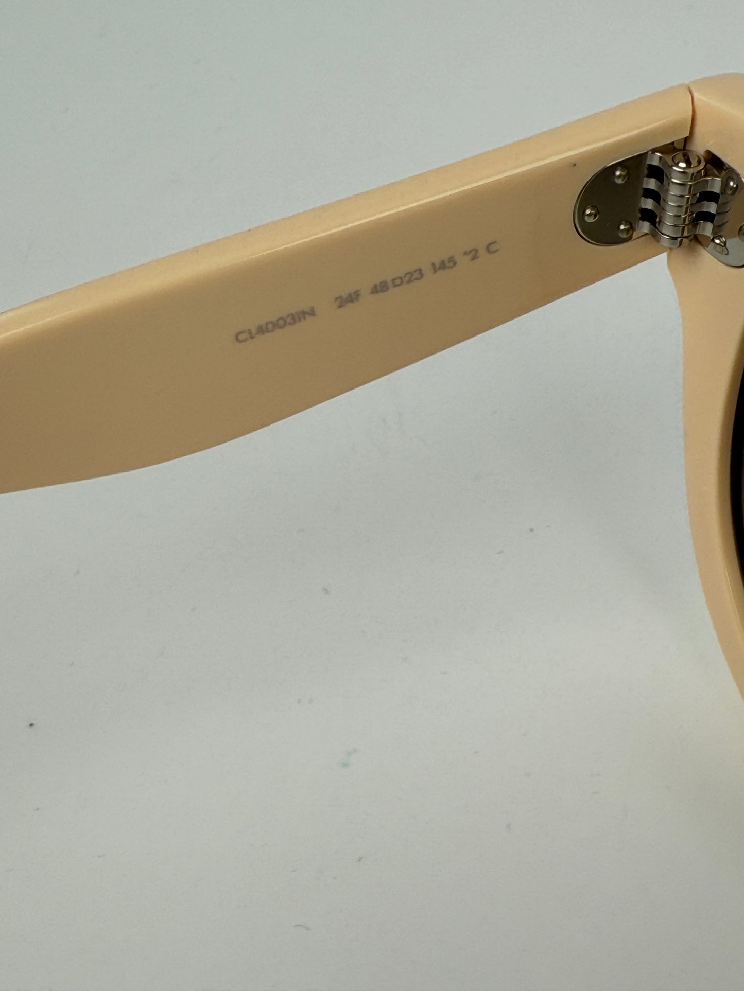 CELINE CL4003 Light Beige Acetate Classic Sunglasses