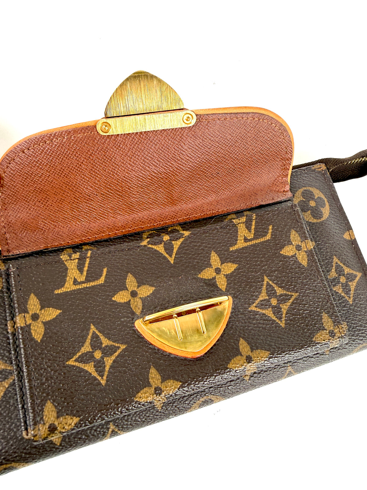 Louis Vuitton Astrid Monogram Brown Canvas Zip Wallet Wristlet