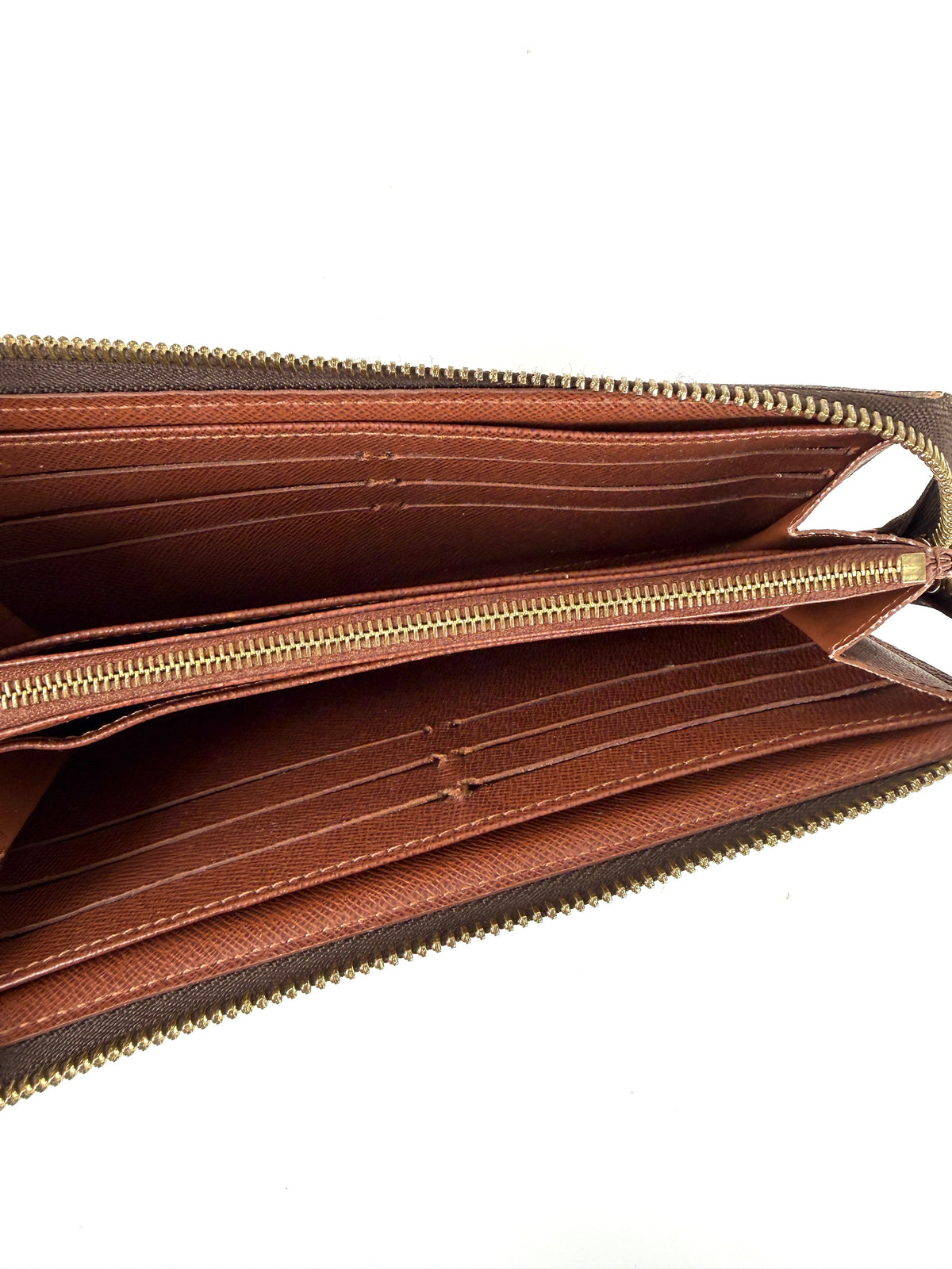 Louis Vuitton Astrid Monogram Brown Canvas Zip Wallet Wristlet