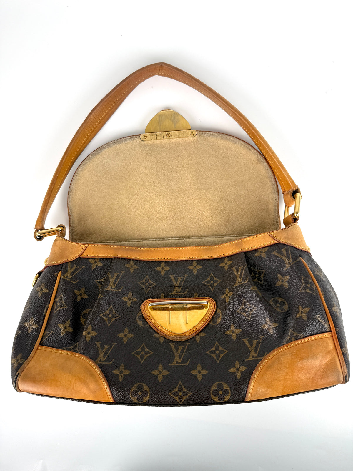 Louis Vuitton Vintage Beverly Monogram Brown Canvas Shoulder Bag