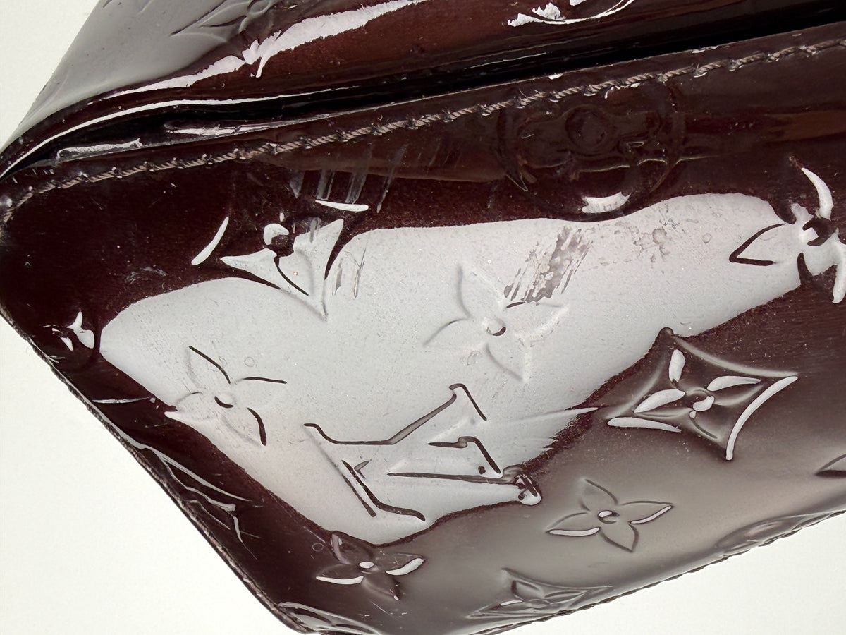 Louis Vuitton Vintage Melrose Avenue Vernis Amarante Monogram Satchel Top Handle Bag Briefcase