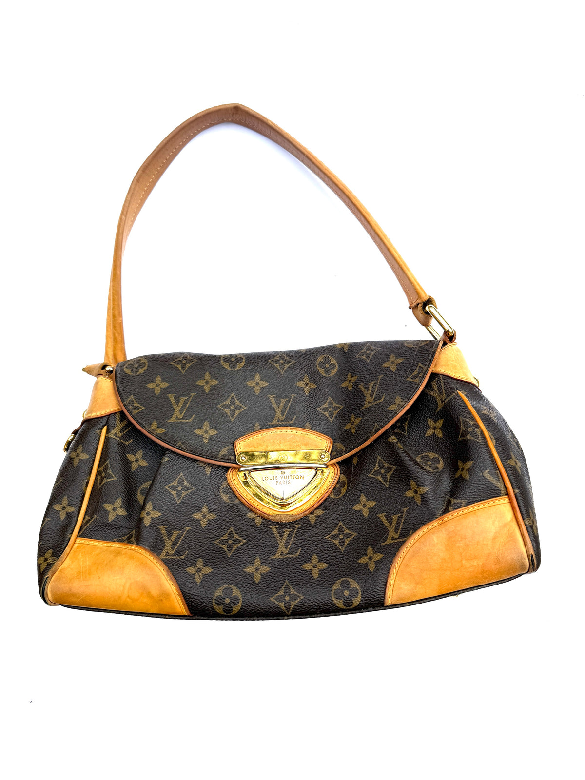 Louis Vuitton Vintage Beverly Monogram Brown Canvas Shoulder Bag