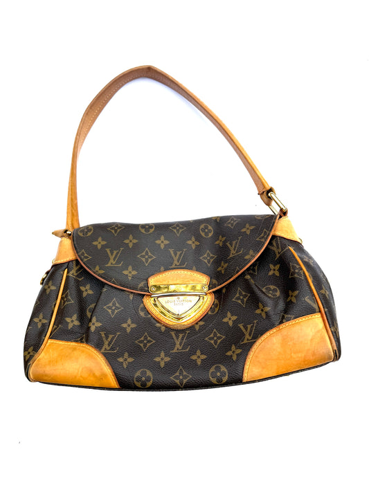 Louis Vuitton Vintage Beverly Monogram Brown Canvas Shoulder Bag