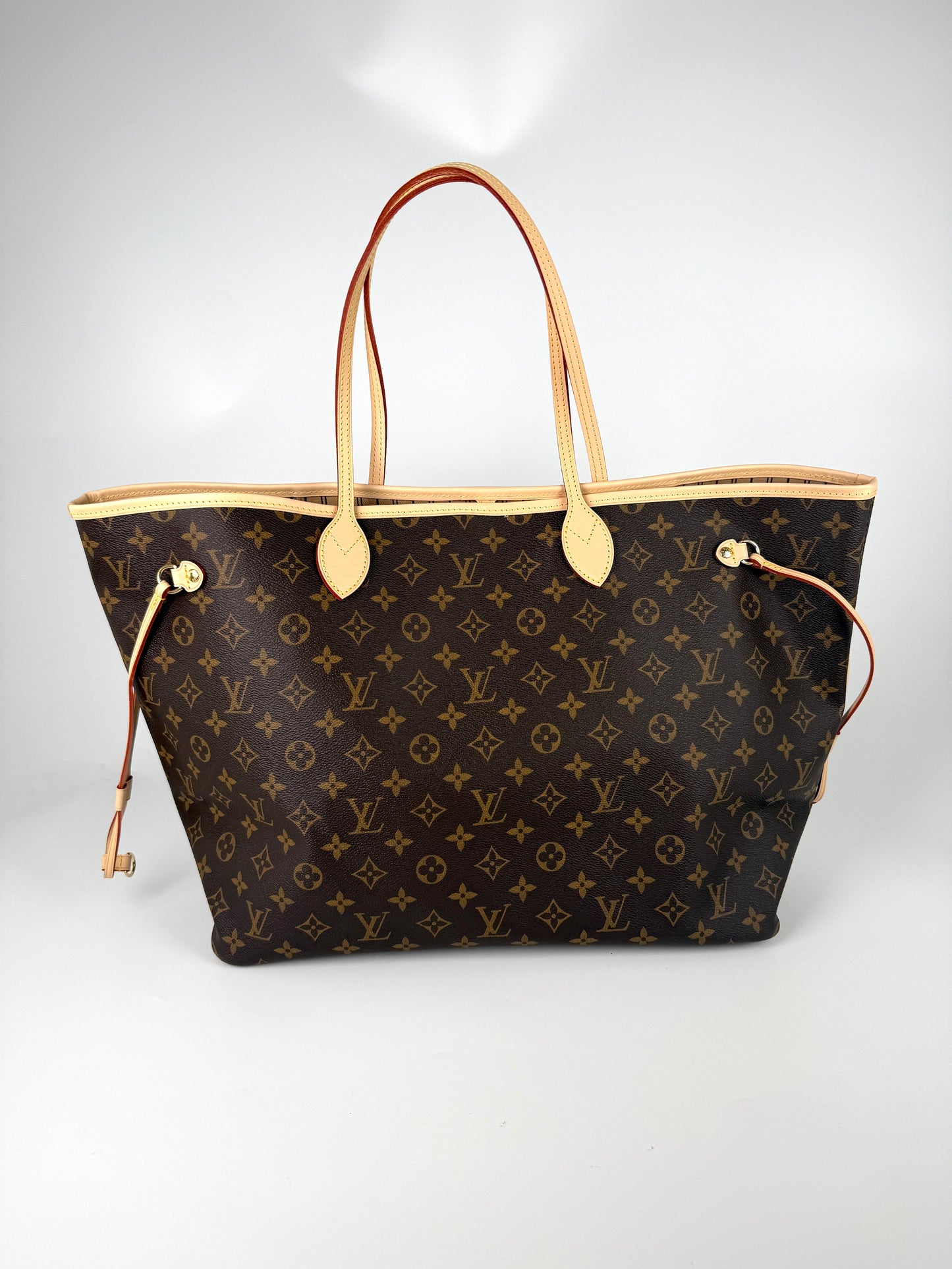 LOUIS VUITTON Neverfull GM Monogram Brown Beige 2026 Tote Bag With Pouch New in box